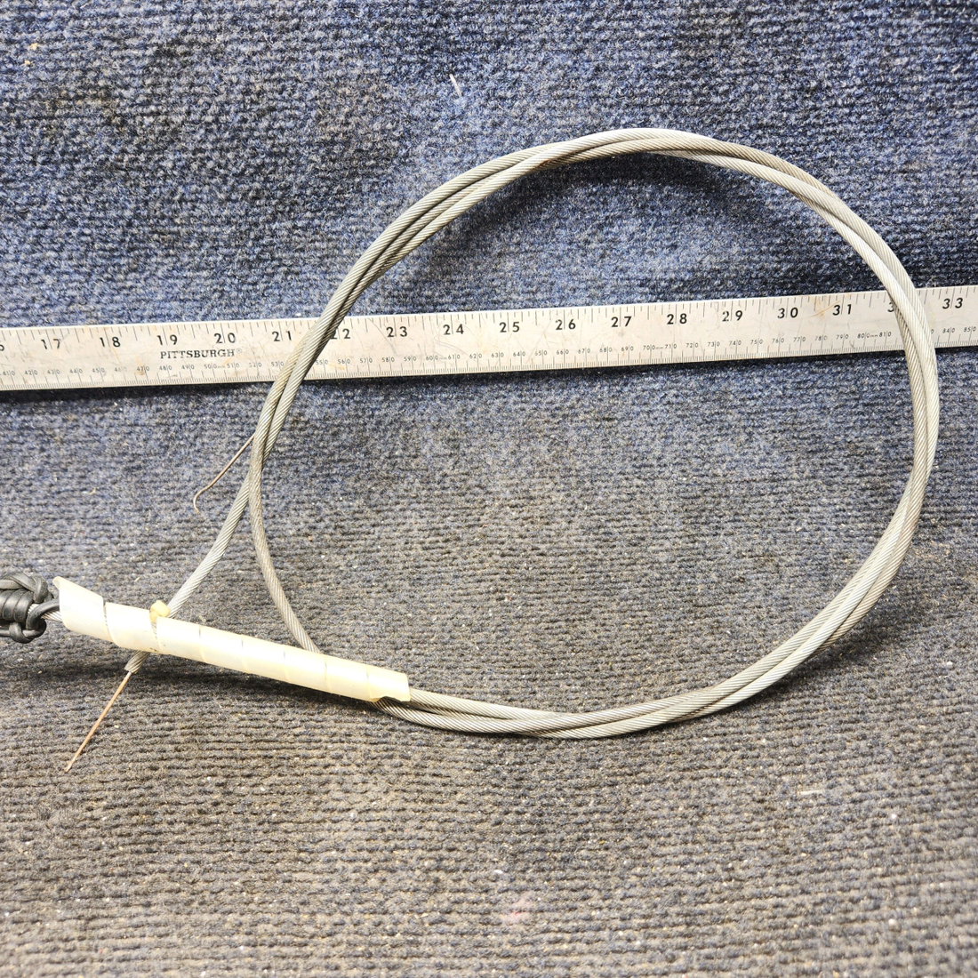 Used aircraft parts for sale, 79863-003 Piper PA32RT-300 Heat and Defroster Control Lever Assembly with Cables – 71" and 44"