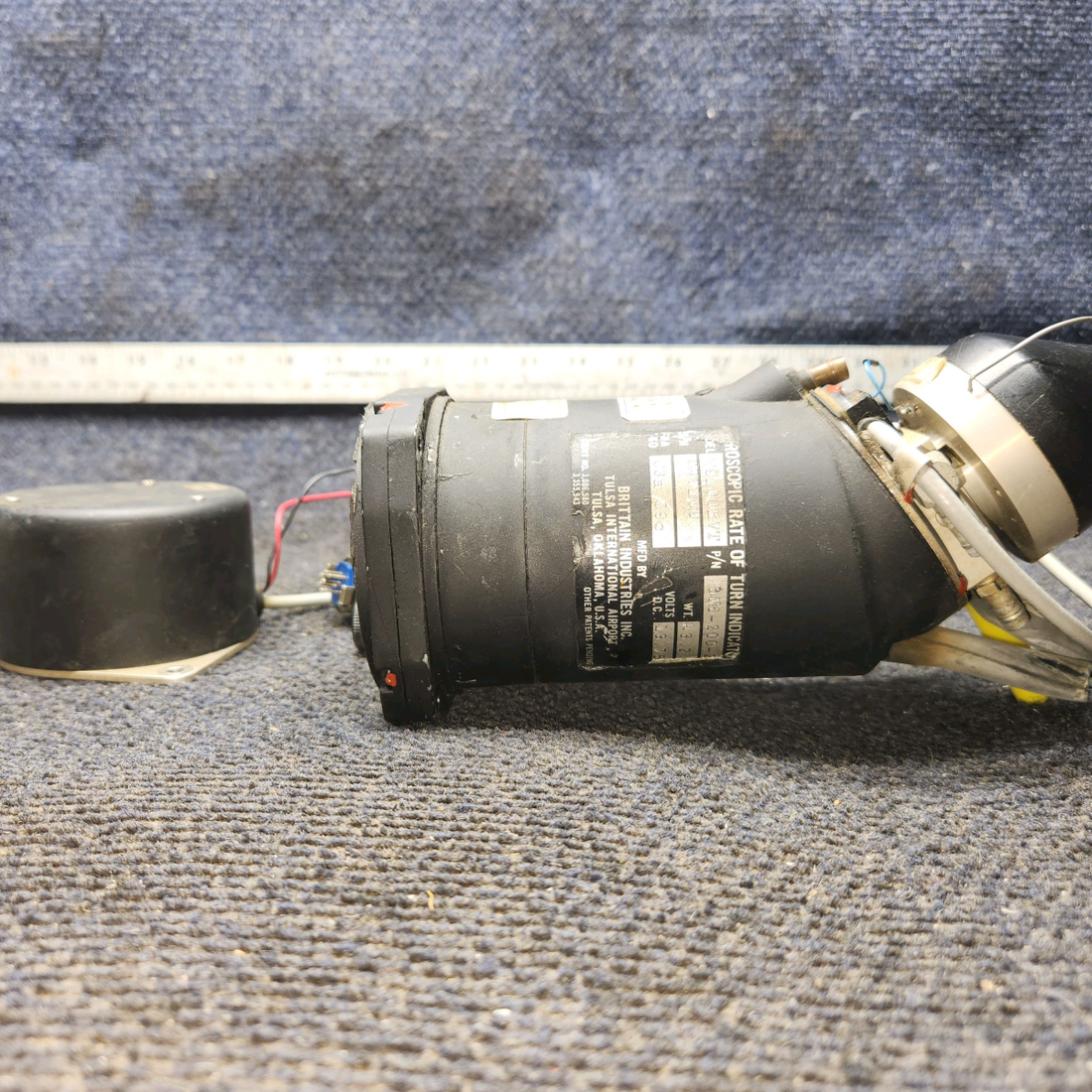 Used aircraft parts for sale, 20364-1 Brittain Beechcraft 35-33 TC100EVT Rate Of Turn Indicator (13V)