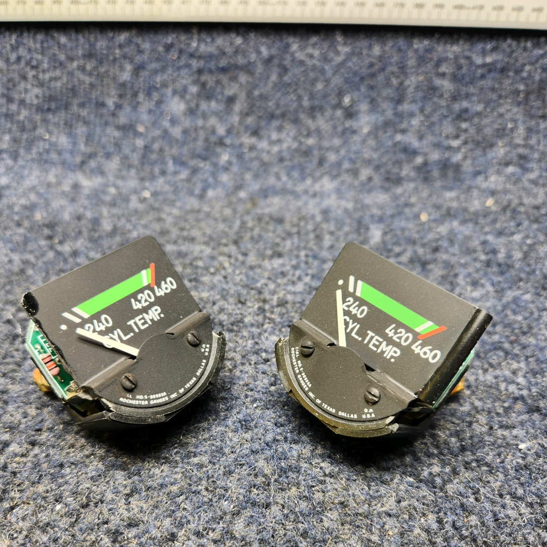 Used aircraft parts for sale, 5-90555A PIPER PA28RT-201 ROCHESTER CYLINDER TEMP GAUGE , ROCHESTER 12 VOLTS PRICE PER EACH