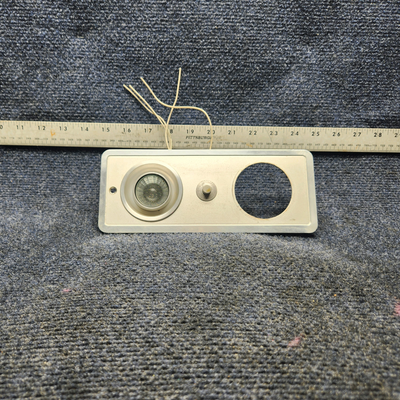 Used aircraft parts for sale, 58-530104-1, 2565 Beechcraft F33A OVERHEAD PANEL WITH LIGHT AND SWITCH