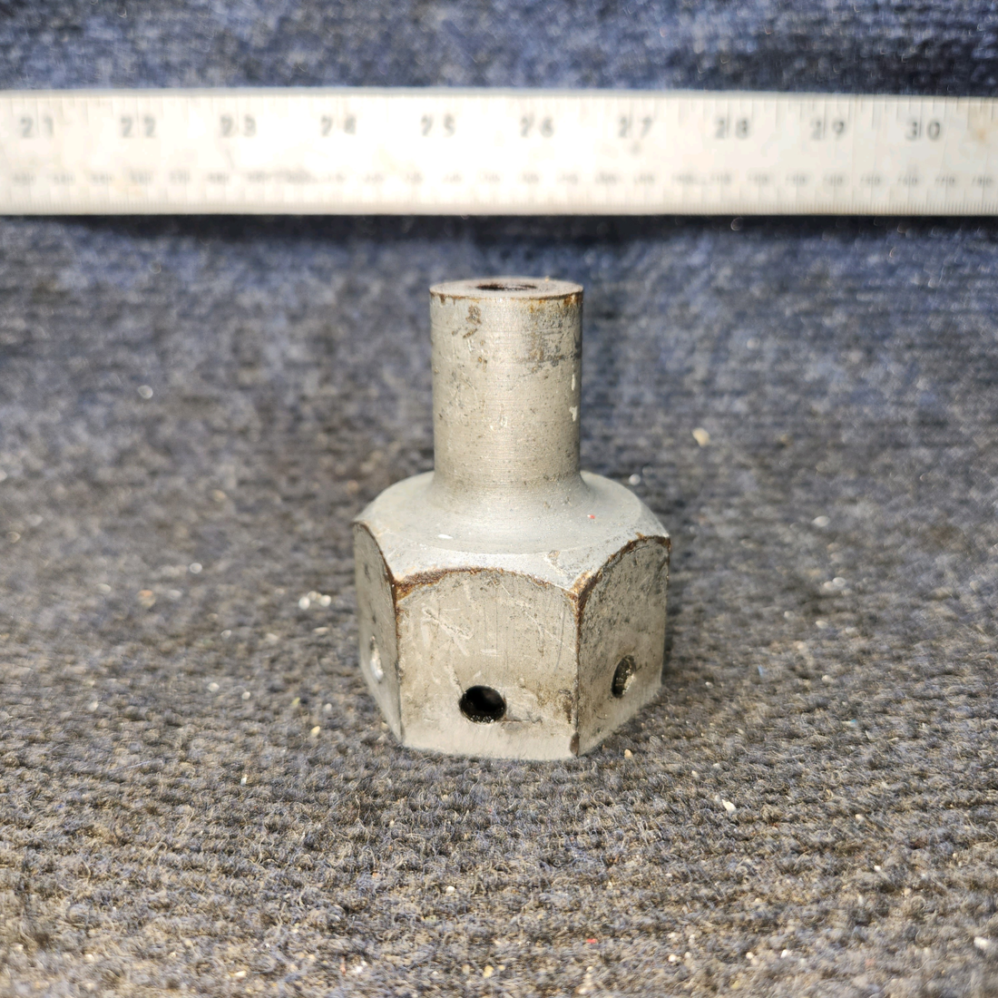 Used aircraft parts for sale, 0441130-2 Cessna 172F Main Gear Axle Fairing Nut (Steel) (Length: 2.375")