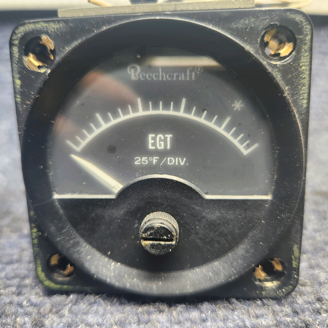 Used aircraft parts for sale, 135B75AL Beechcraft F33A BEECH EXHAUST GAS TEMPERATURE INDICATOR