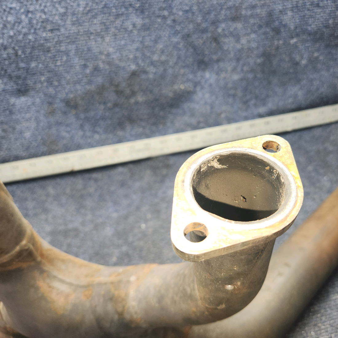 Used aircraft parts for sale, 2454000-14/ 2454000-11 Cessna 172RG Exhaust Collector - Riser- Crossover
