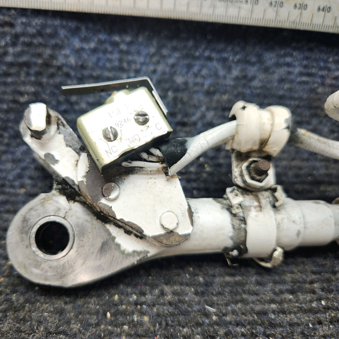 Used aircraft parts for sale, 67797-004 Piper PA32RT-300 Link Assembly Main Gear Truss with Switch - RH (14-28 v)