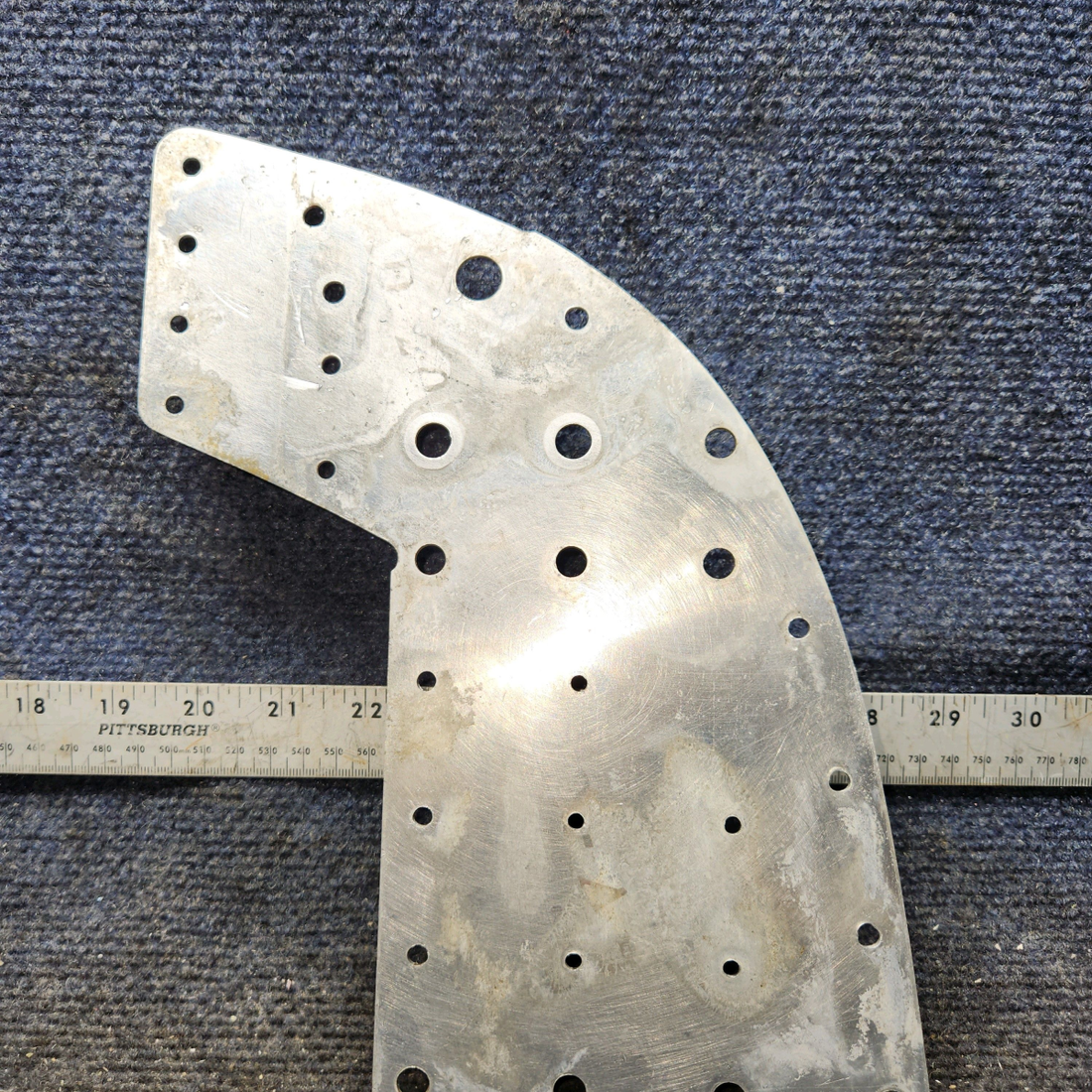 Used aircraft parts for sale, 0713495-14 Cessna 172E Bulkhead Plate reinforcement RH