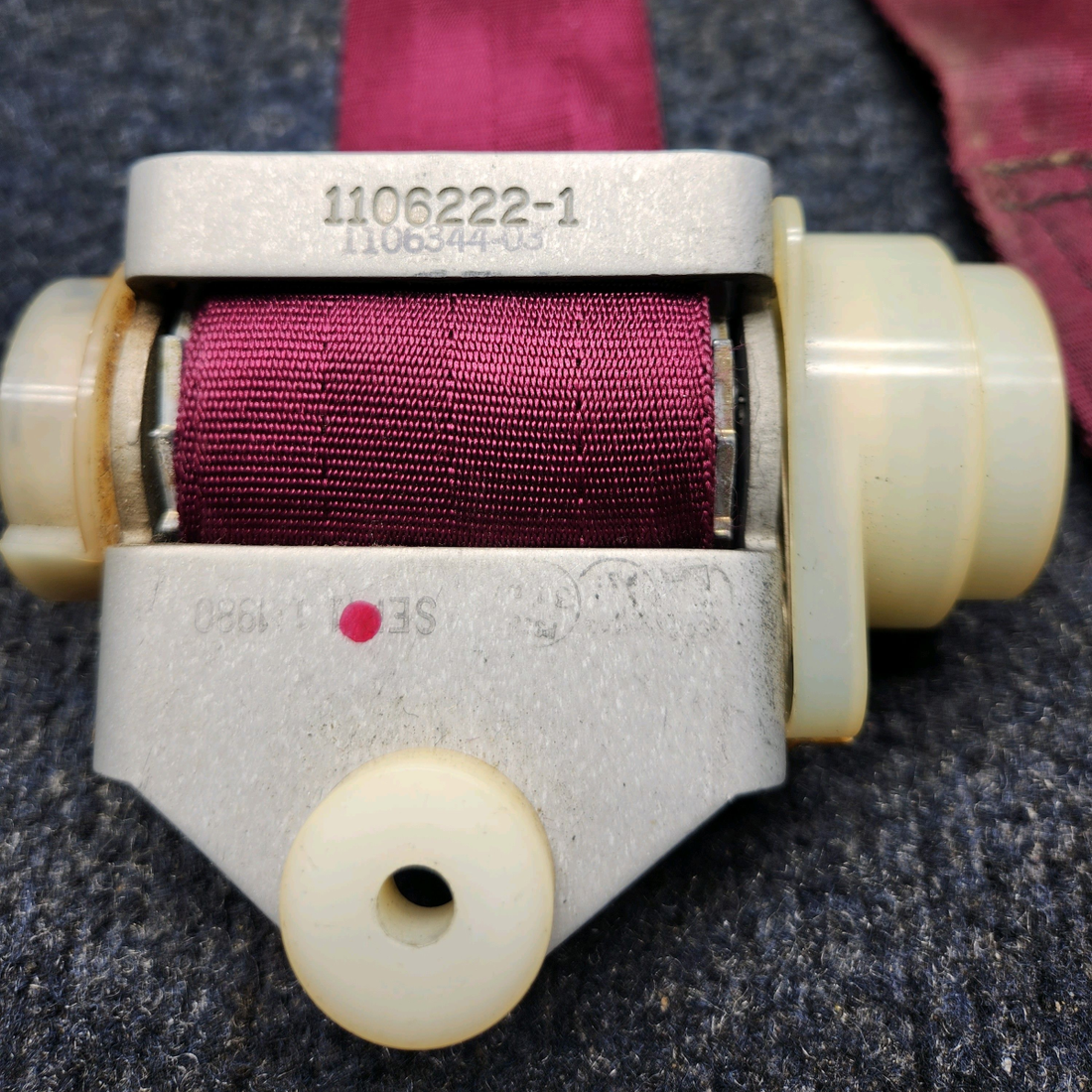 Used aircraft parts for sale, PS50039-4-16 Piper PA32RT-300 BELT SHOULDER FORWARD INERTIA REEL