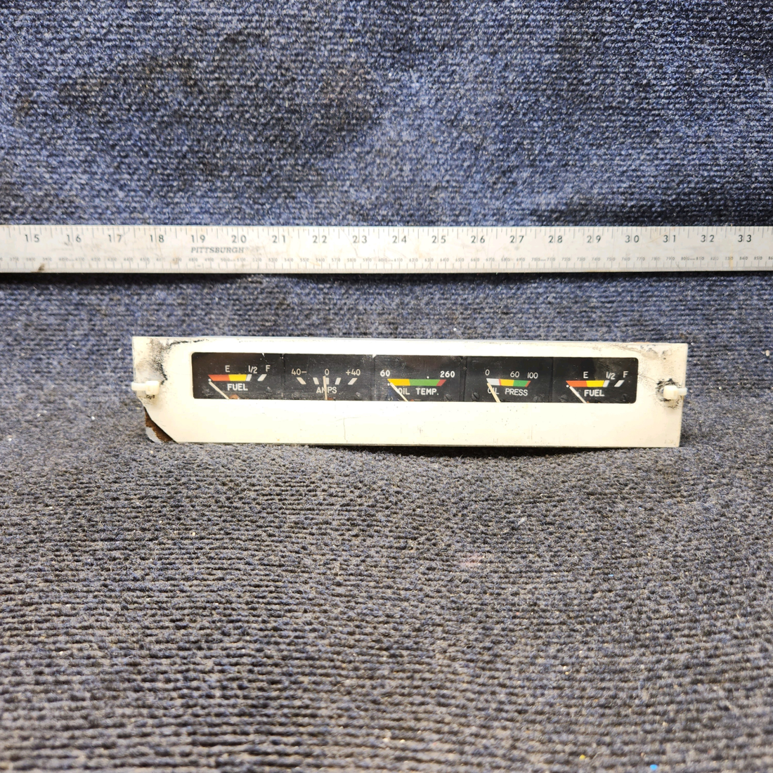 Used aircraft parts for sale, 169-380036-37 Rochester Beechcraft C23 SUNDOWNER Instrument Gauge Cluster Assembly