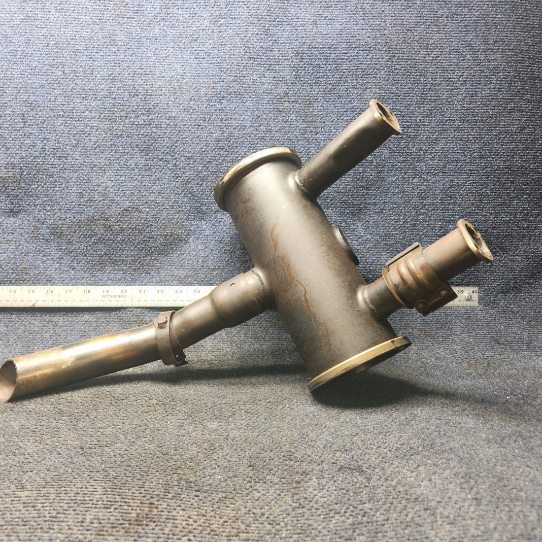 Used aircraft parts for sale, 0450400-26, 0450338-70 Continental O-200 Cessna C-150J Muffler and Stack Assy - RH