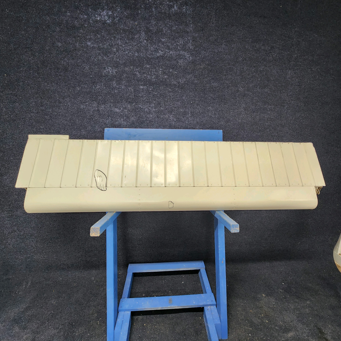 Used aircraft parts for sale, 169-130005-2 Beechcraft A23A Musketeer Custom III AILERON ASSEMBLY RH DAMAGE IN TRAILING EDGE_SEE PHOTOS