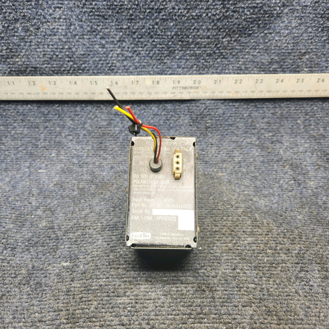 Used aircraft parts for sale, 701295-3A Hoskins Mooney M20K STROBE LIGHT POWER SUPPLY (VOLTS: 14)