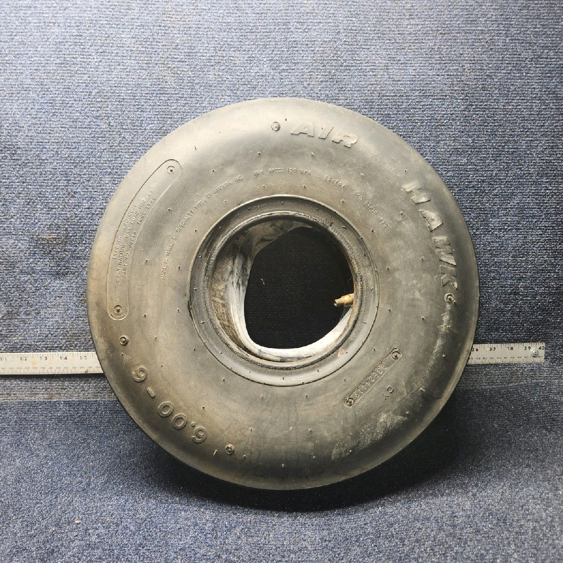 Used aircraft parts for sale, 30843 Air Hawk piper PA-28-181 6.00-6 4-Ply Type III Aircraft Tire with Tube