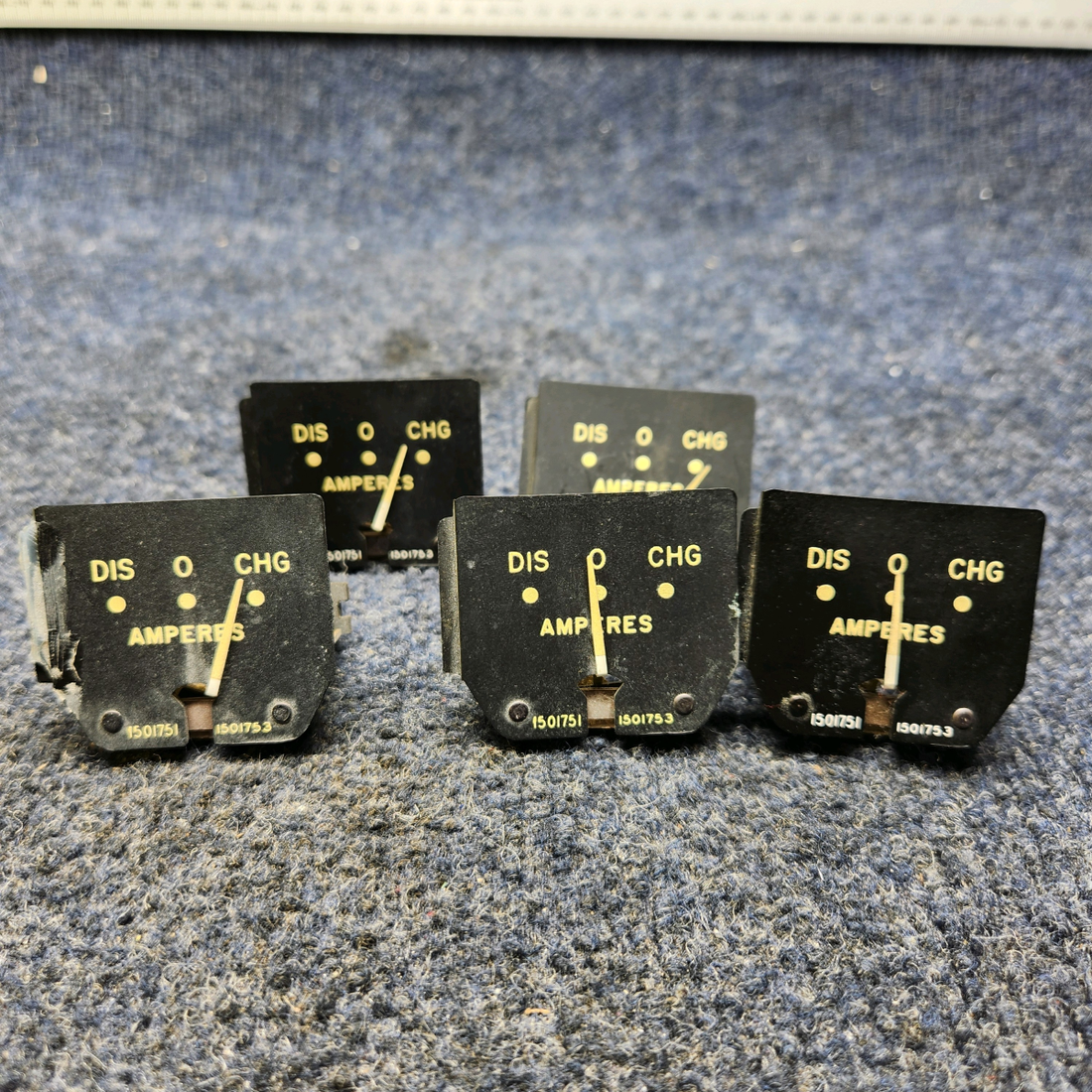 Used aircraft parts for sale, 1501751 BEECHCRAFT F35 AMPERES INDICATOR PRICE PER EACH.