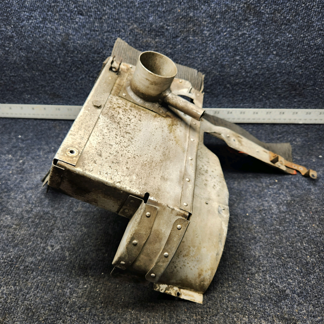 Used aircraft parts for sale, 63617-015 PIPER PA28-140 ENGINE BAFFLE LH REAR