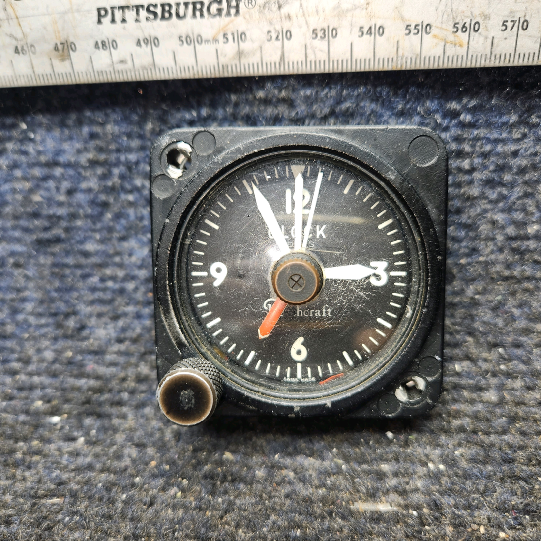 Used aircraft parts for sale, 50-380013-5 Beechcraft 95-B55 8 day Clock