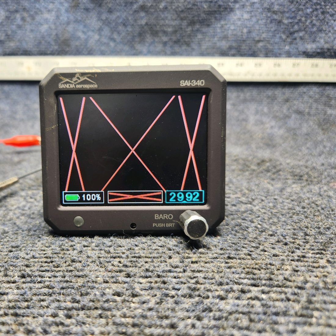 Used aircraft parts for sale, 306171-00 Sandia Aerospace SAI340 PIPER PA-24-250 Quattro Four In One Display Indicator (11-32V)