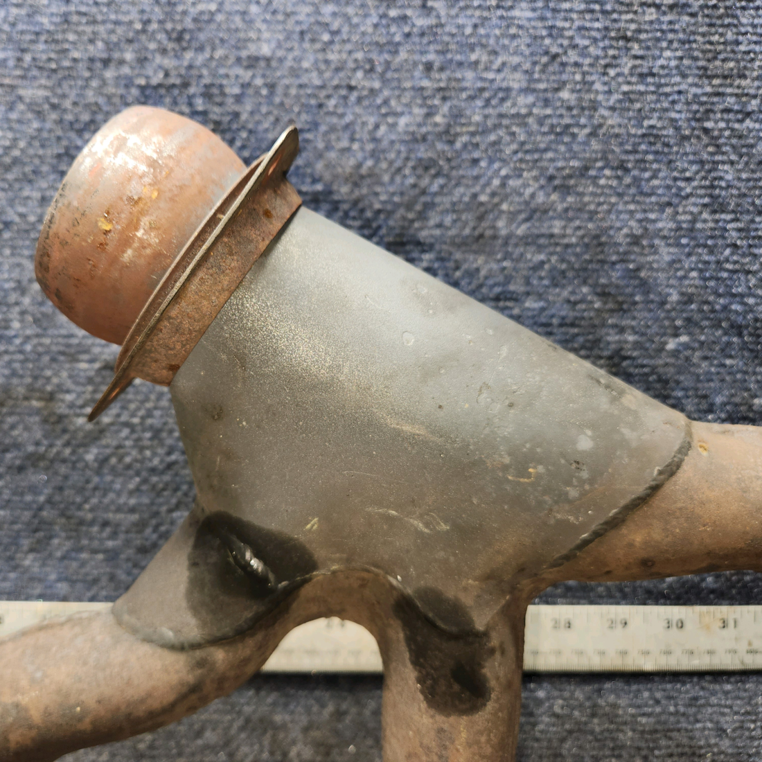 Used aircraft parts for sale, 35-950116 Beechcraft 35-33 Exhaust Stack with EGT Holes – RH