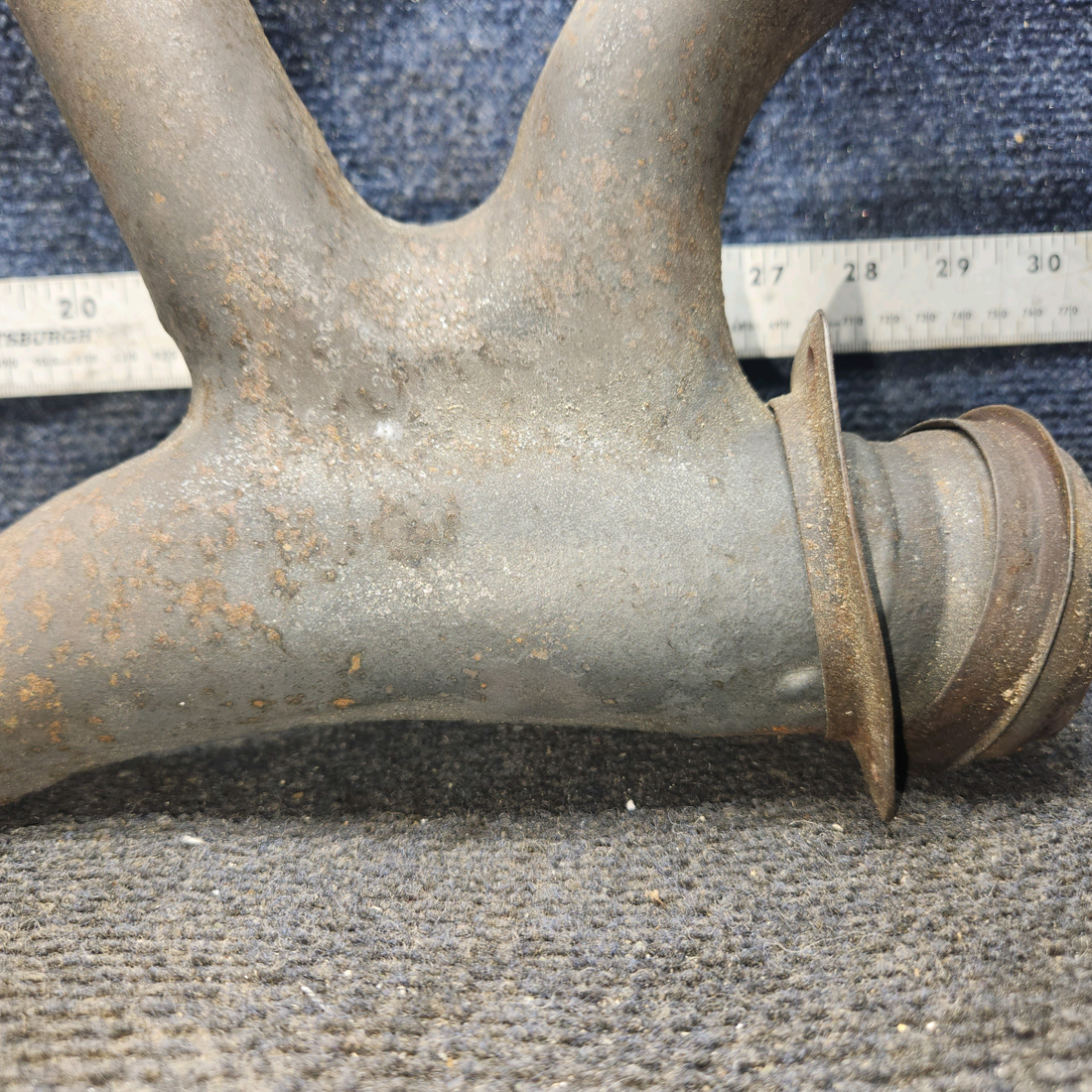 Used aircraft parts for sale, 35-950116 Beechcraft F35 Exhaust Stack Assembly - RH - Edge wear