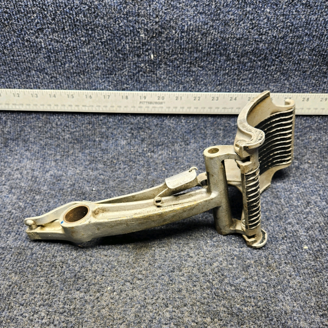 Used aircraft parts for sale, 35-524011 AND 35-524060-2 BEECHCRAFT F35 RUDDER PEDAL AND PEDAL ARM