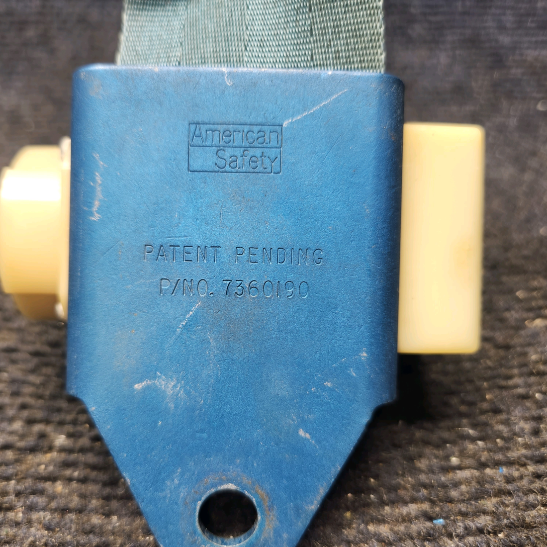 Used aircraft parts for sale, 7360191-405 America Safety Beechcraft C23 SUNDOWNER Inertia Reel Seatbelt Assembly