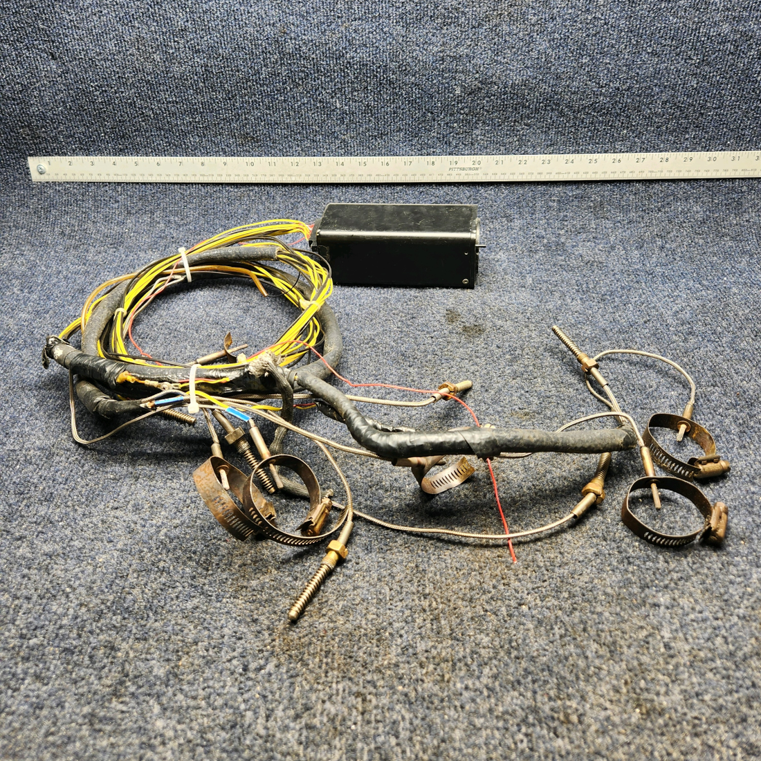 Used aircraft parts for sale, GEM-602 EGT-CHT BEECHCRAFT F35 INSIGHT GEM 602 GRAPHIC ENGINE MONITOR WITH CHT, EGT WITH PROBES.  AS REMOVED, WORKING WHEN REMOVED.
