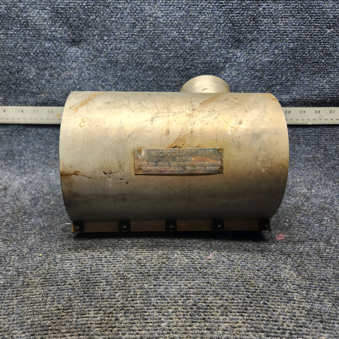 Used aircraft parts for sale, 701-50 Beechcraft F33A SHROUD EXHAUST HEATER RH