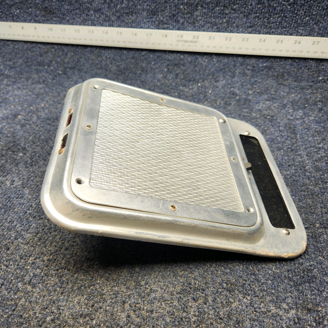 Used aircraft parts for sale, 35-344140-602 BEECHCRAFT F35 OVERHEAD DOME LIGHT FRAME / SPEAKER COVER
