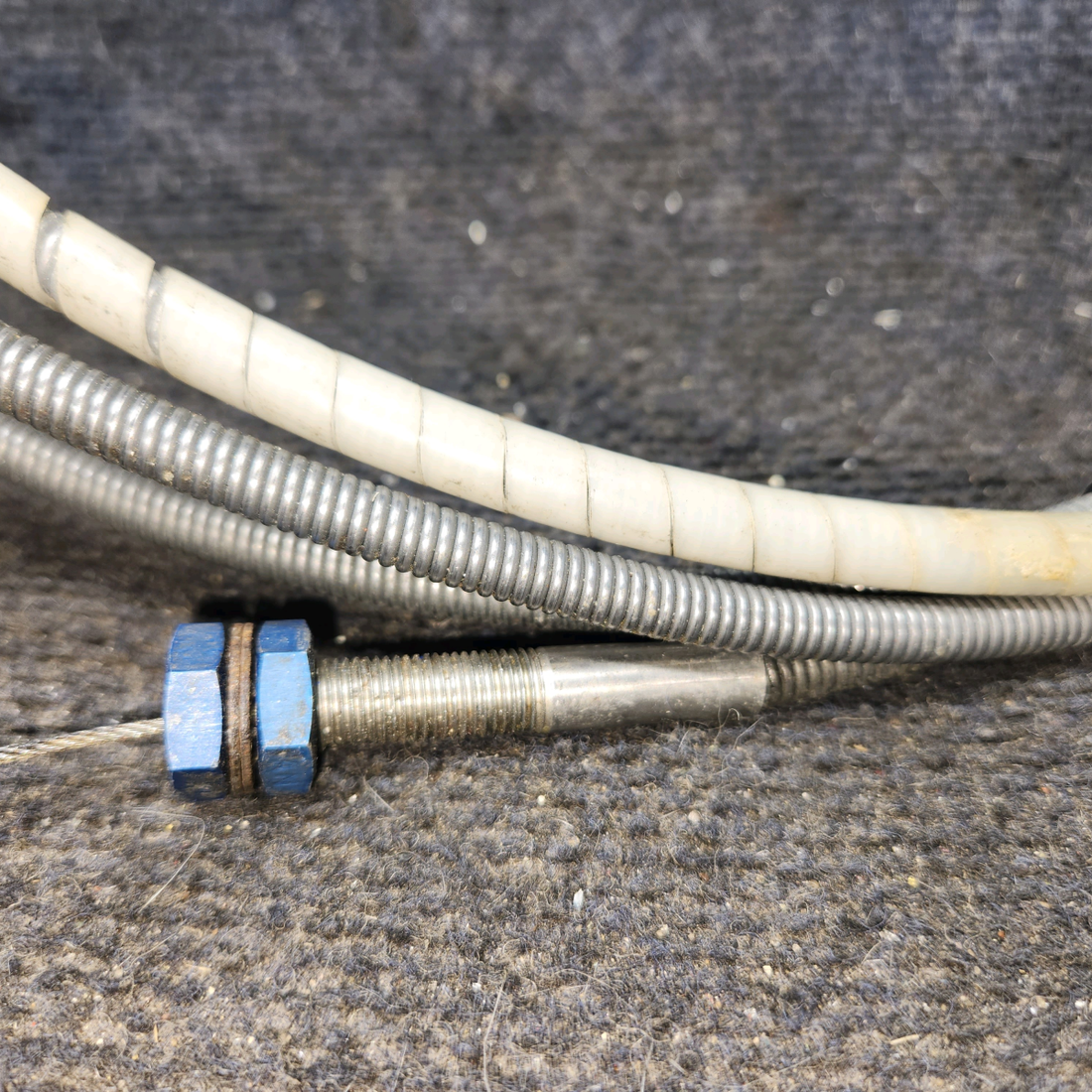 Used aircraft parts for sale, 9864054-1 cessna 172N Flap Position Control Cable – 147 in