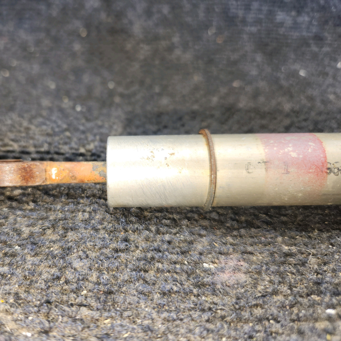 Used aircraft parts for sale, 0310293-2 Cessna 172F Elevator Tab Actuator with Guard and Clamps