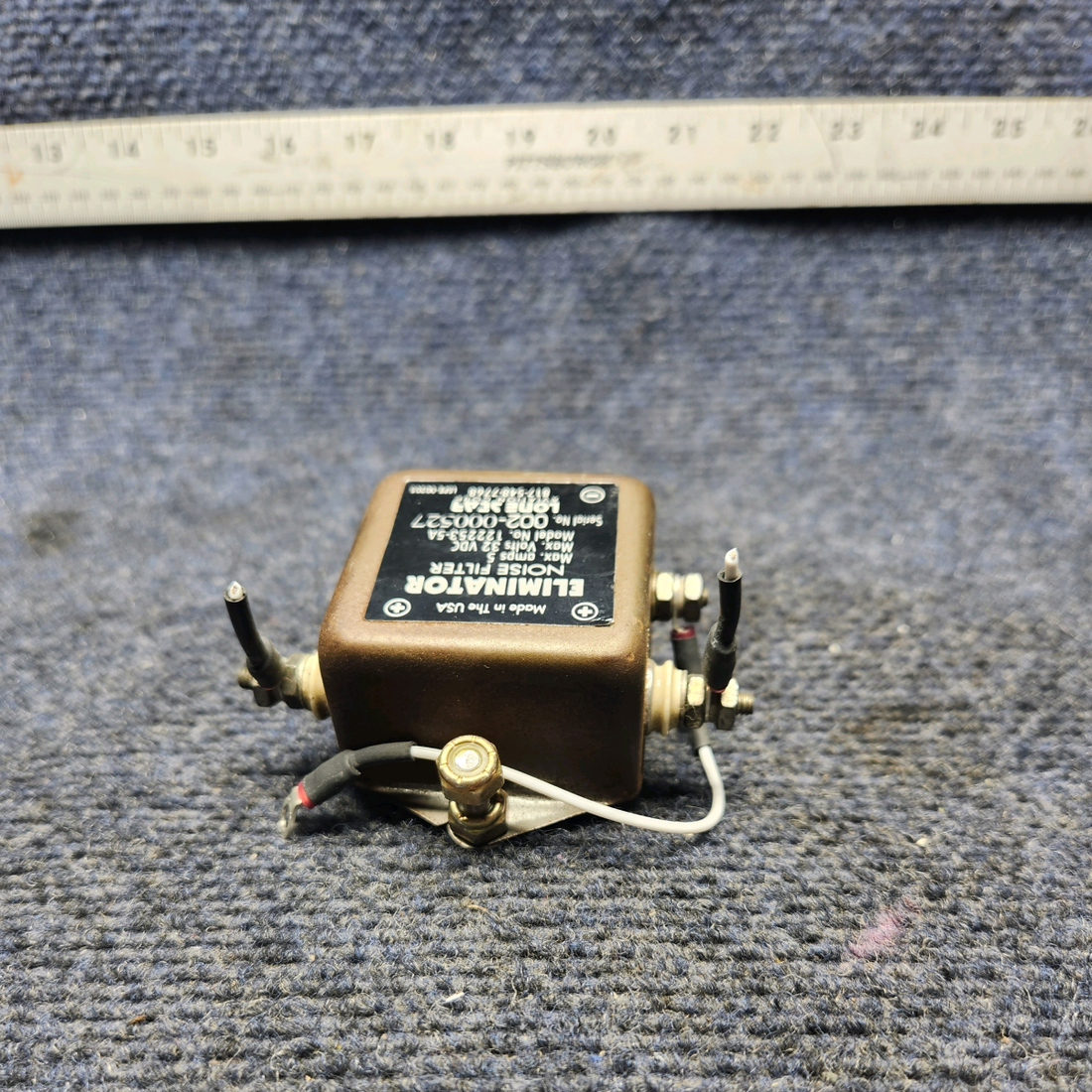 Used aircraft parts for sale, 122253-5A PIPER PA28-161 Warrior III NOISE FILTER ELIMINATOR 32V