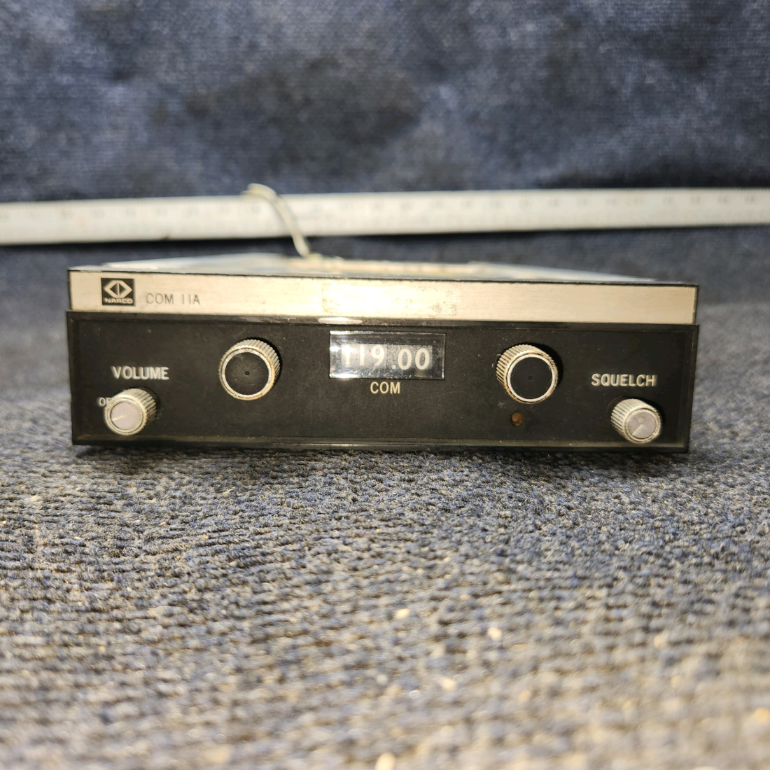Used aircraft parts for sale, Narco COM 11A Narco Avionics Com 11A Cessna 172F COMM with tray and connector  - Untested