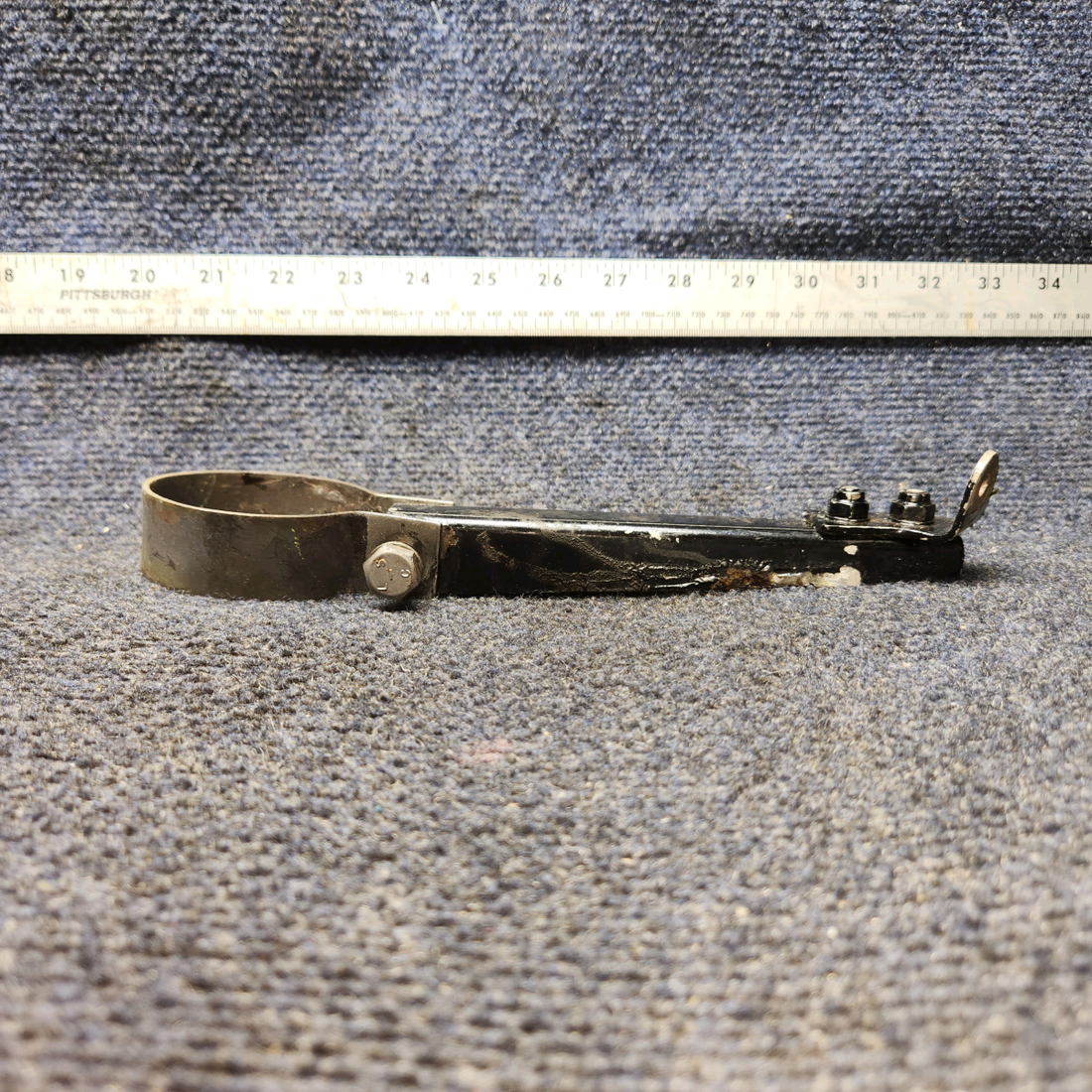 Used aircraft parts for sale, 96-950002-73 BEECHCRAFT 95-55B Exhaust Channel with Clamp/Bracket