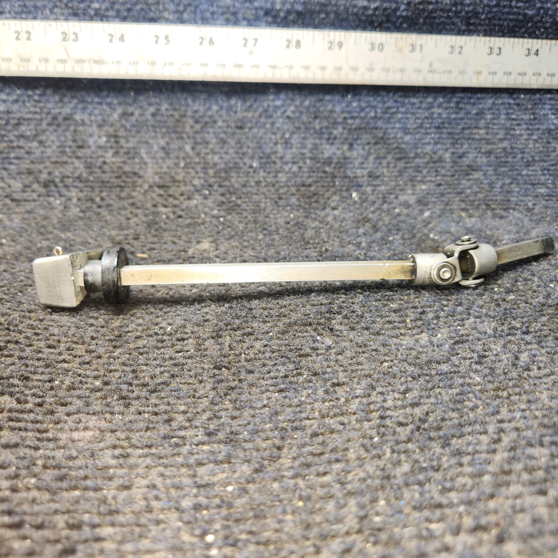 Used aircraft parts for sale, 0513120-6 Cessna 172 E Fuel Selector Valve Assembly with Shaft and Handle