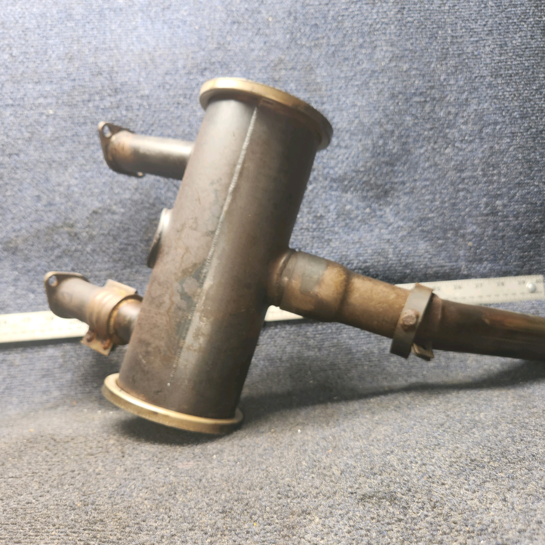 Used aircraft parts for sale, 0450400-26, 0450338-70 Continental O-200 Cessna C-150J Muffler and Stack Assy - RH