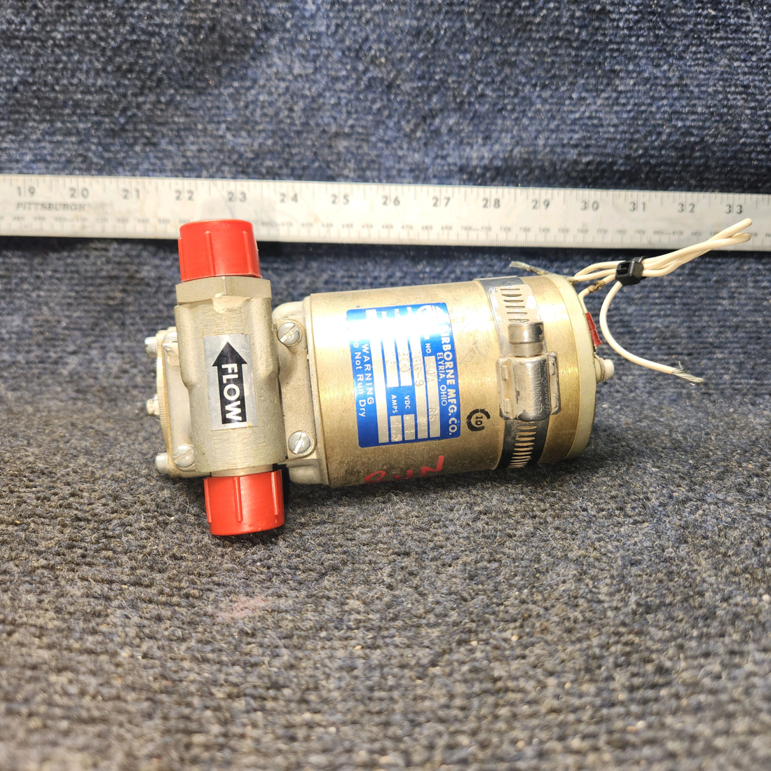 Used aircraft parts for sale, 2B6-9 Airborne Electric Fuel Pump 12V