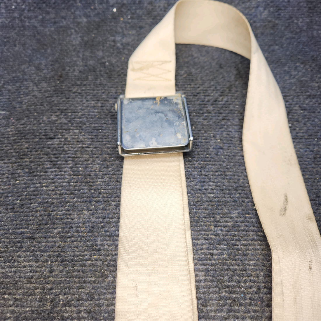 Used aircraft parts for sale, BE-2006 Beechcraft A24R Seatbelt Clear Beige "SEE PHOTOS FOR DETAILS"