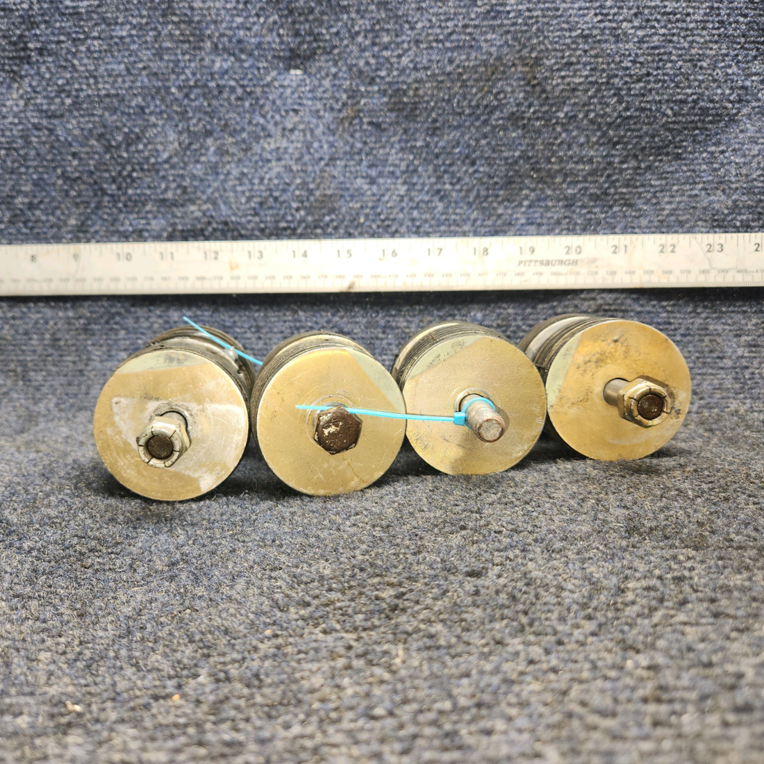 Used aircraft parts for sale, J10778-14 , J10778-16 Lord Beechcraft A24R Engine Mount-SEE PHOTOS FOR DETAILS-SET OF FOUR.