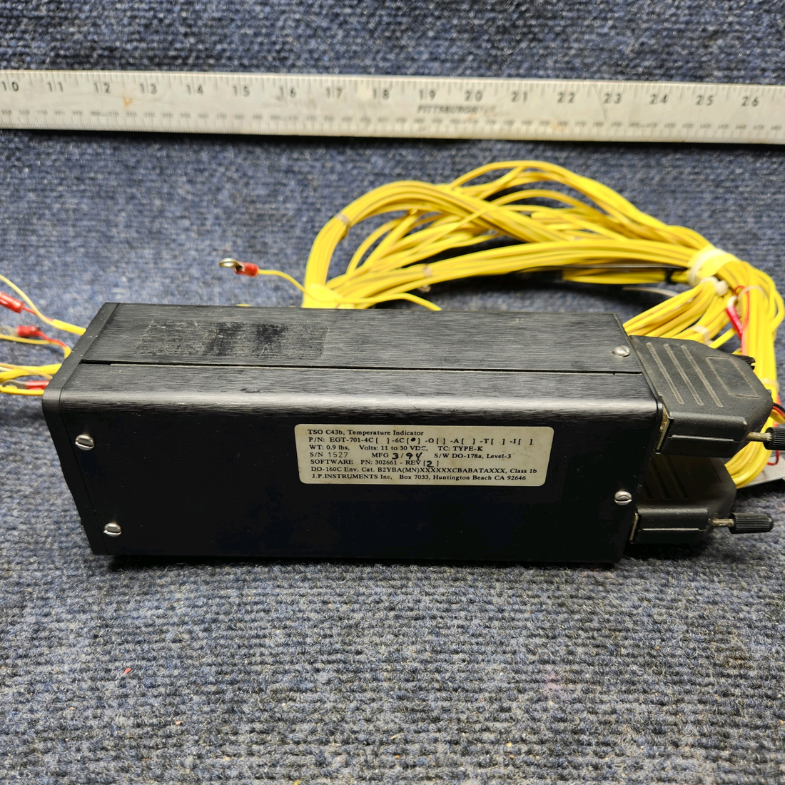 Used aircraft parts for sale, EGT-701-4C Mooney M20K ENGINE TEMPERATURE INDICATOR ASSEMBLY (11-30V)CHT & EGT PROBES (SIX),