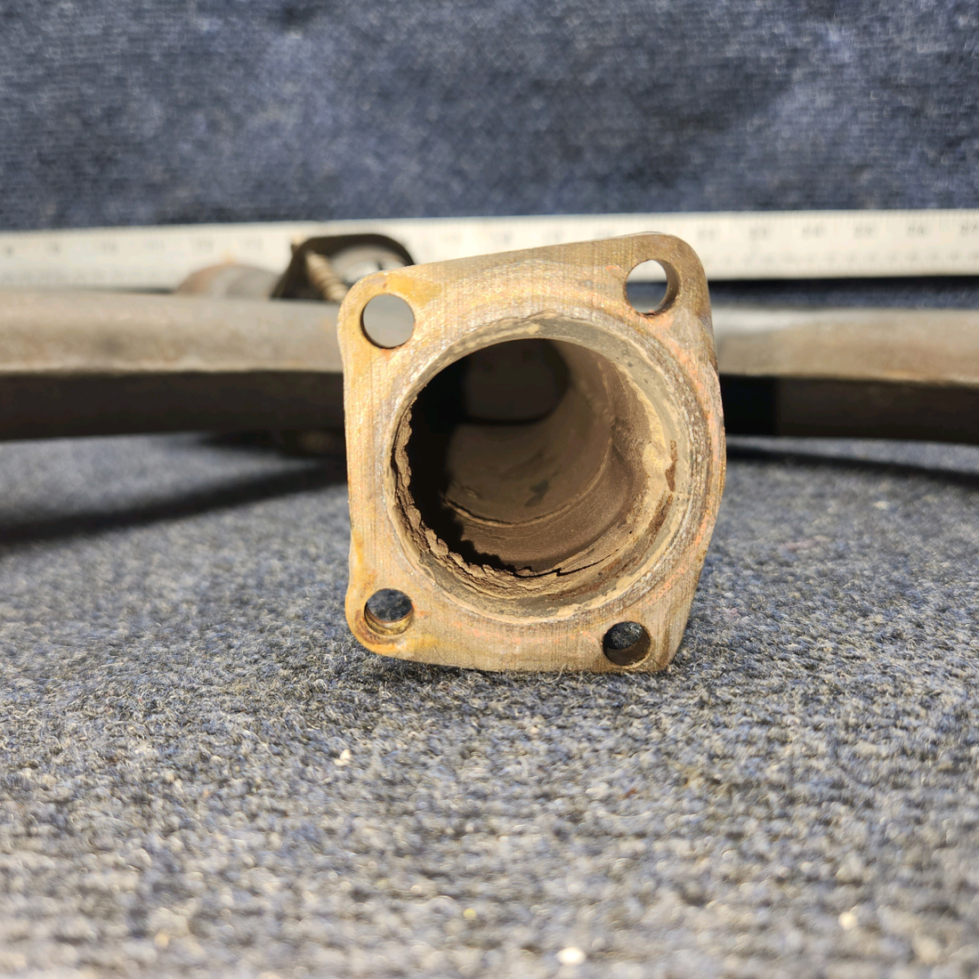 Used aircraft parts for sale, 35-950116 Beechcraft F33A EXHAUST STACK ASSEMBLY RH W/ PROBE HOLES