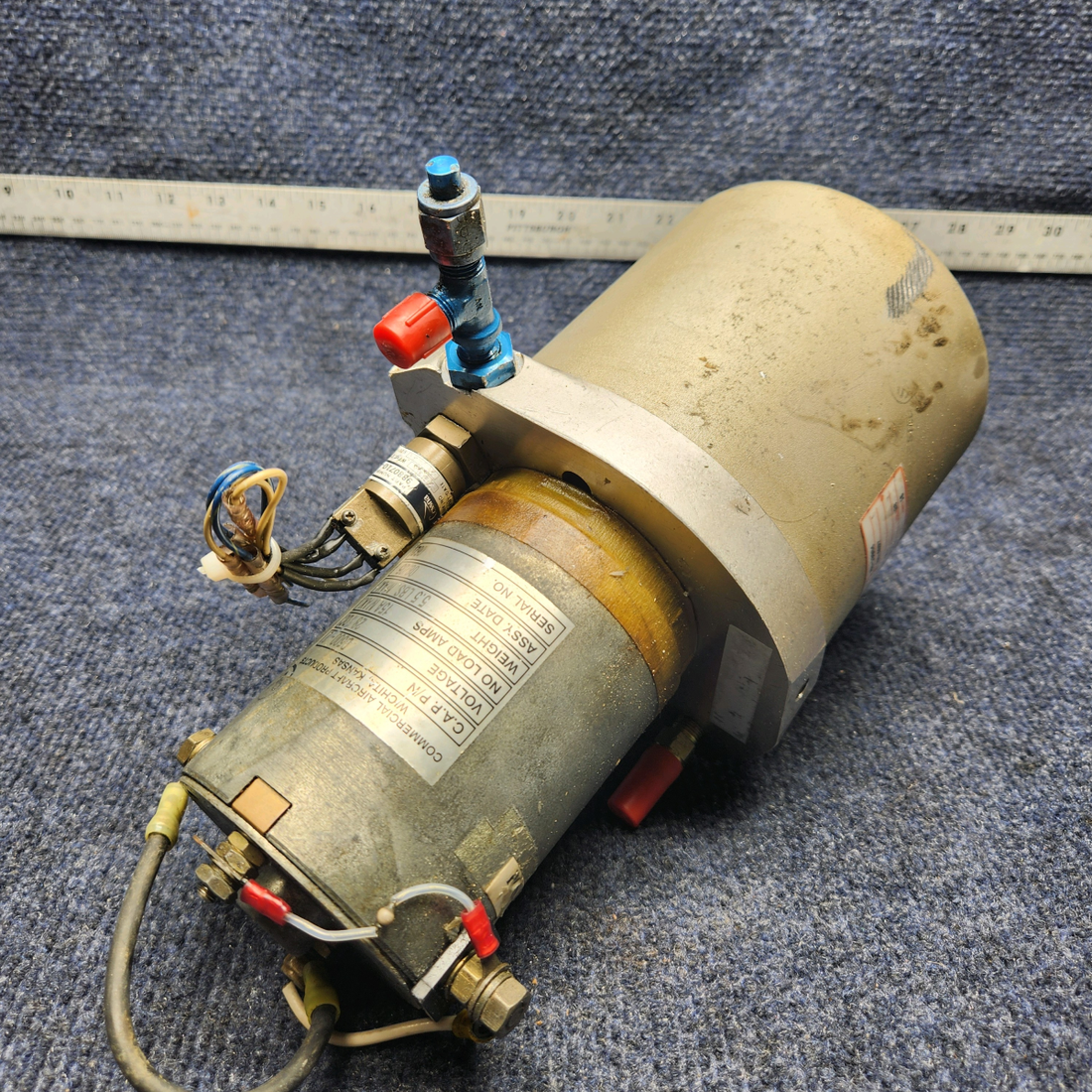 Used aircraft parts for sale, 9881124-1 CESSNA C172RG HYDRAULIC POWER PACK WITH MOTOR 28V, 15A