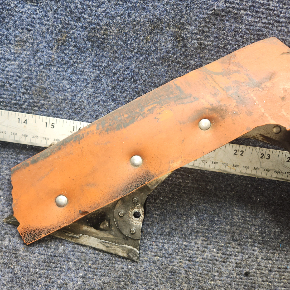 Used aircraft parts for sale, 63612-11 Lycoming O-320 Piper PA28-140 Baffle Assembly Right Side Front