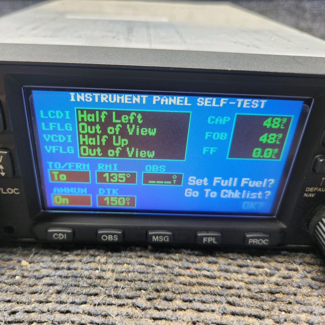 Used aircraft parts for sale, 011-00280-10 Garmin GNS 430 cessna 172k Non-WAAS GPS/COM/NAV Unit with Tray and Connectors