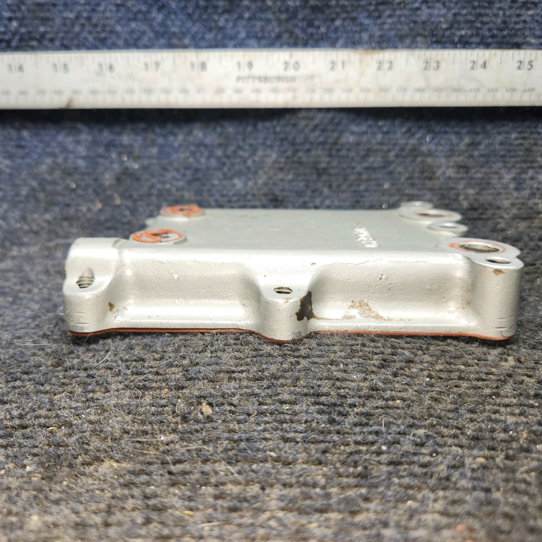 Used aircraft parts for sale, 625016 Continental O-470 Cessna 182G Oil Cooler Adapter Plate