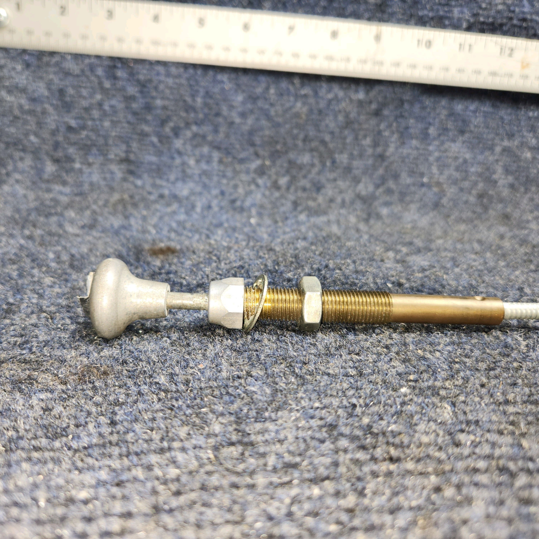 Used aircraft parts for sale, Standby Vacuum Cable Beechcraft A24R Standby Vacuum Cable Assembly (Length: 63")