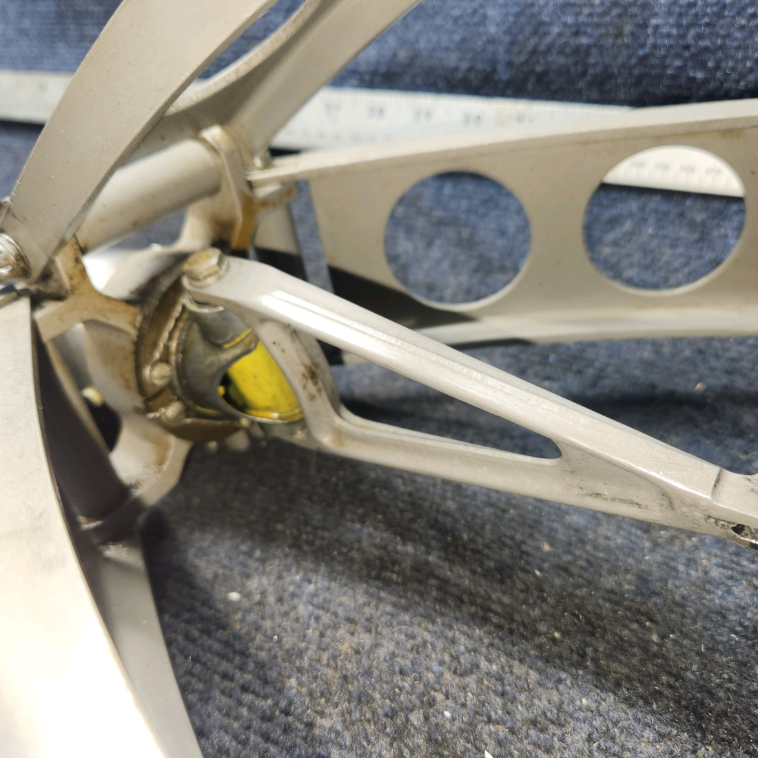 Used aircraft parts for sale, 35-524041 Beechcraft 35-33 Control Column Assy w/ Hanger, Knees, Links