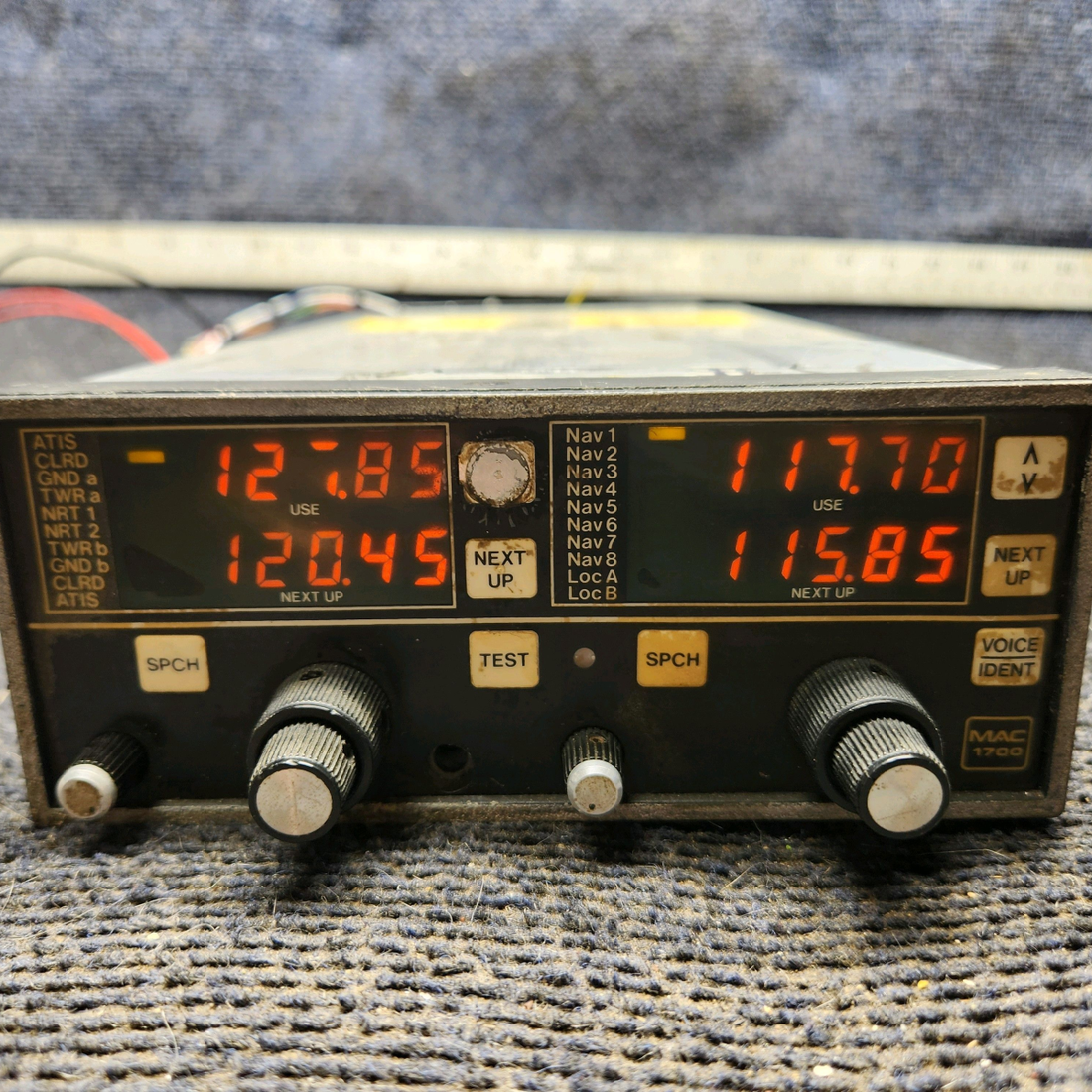 Used aircraft parts for sale, 069-1020-00 King MAC 1700 Piper PA28-161 14V Nav/Com with MAC 1700 Conversion