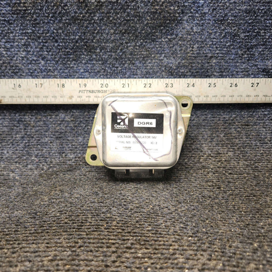 Used aircraft parts for sale, DGR6 Lamar Voltage Regulator (14V)