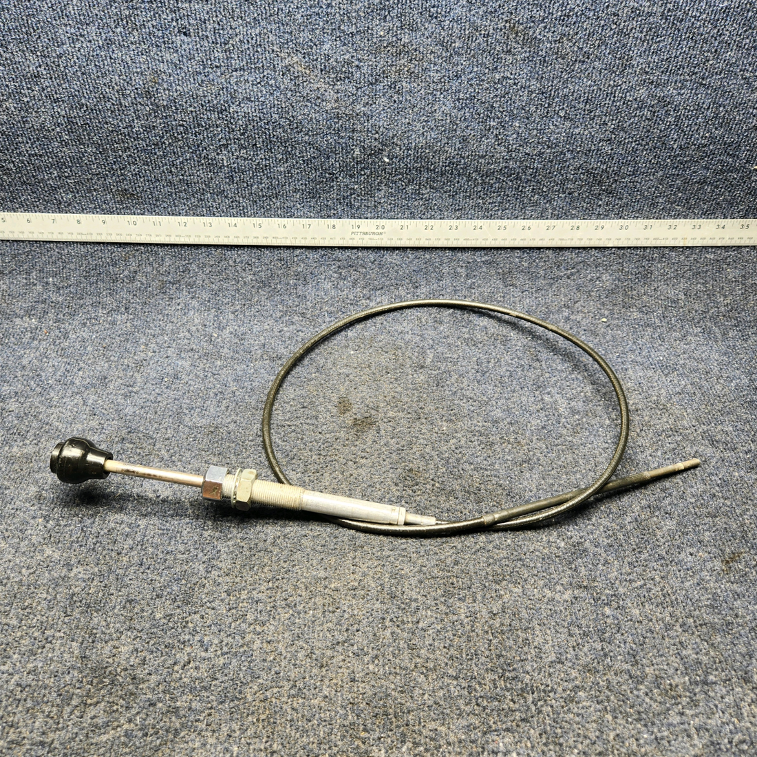 Used aircraft parts for sale, 35-944046-7 BEECHCRAFT F35 PROP CONTROL CABLE- 52 7/8 INCH