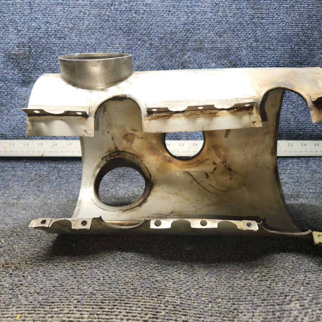 Used aircraft parts for sale, 0550176-37 Continental O-300, GO-300 Cessna C175 Shroud Assy Exhaust - LH
