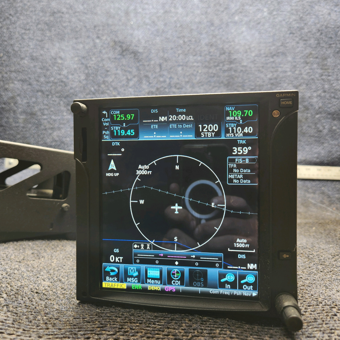 Used aircraft parts for sale, 011-02282-00 Garmin GTN-750 WAAS PIPER PA-24-250 GPS-Nav-Com Unit with Mods, NO Data Card