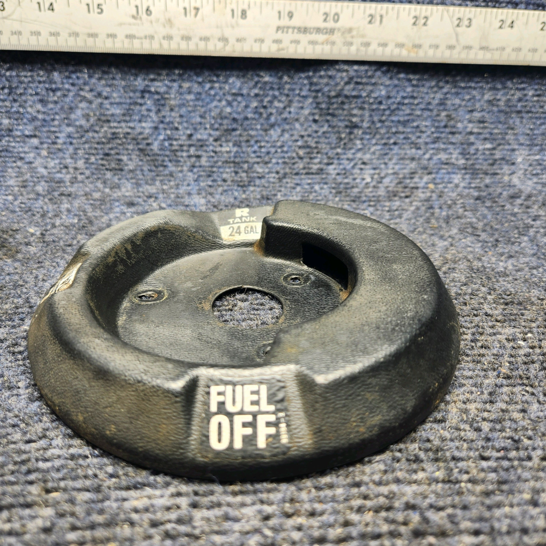 Used aircraft parts for sale, 99635-009 PIPER PA28-161 Warrior III GENUINE PIPER FUEL SELECTOR TRIM COVER